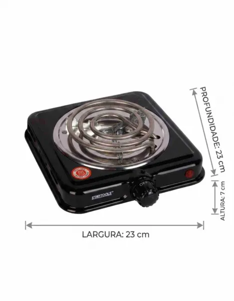 Fogueiro Elétrico 1000W 220V 