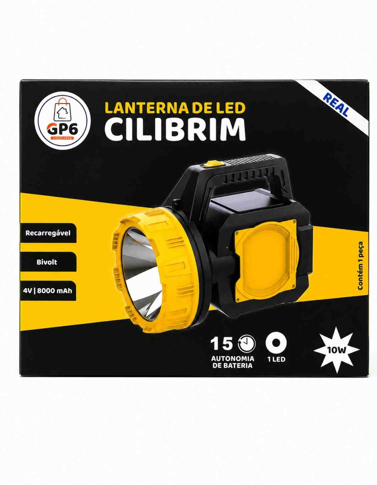 Lanterna Recarregável Bivolt 4V 10W