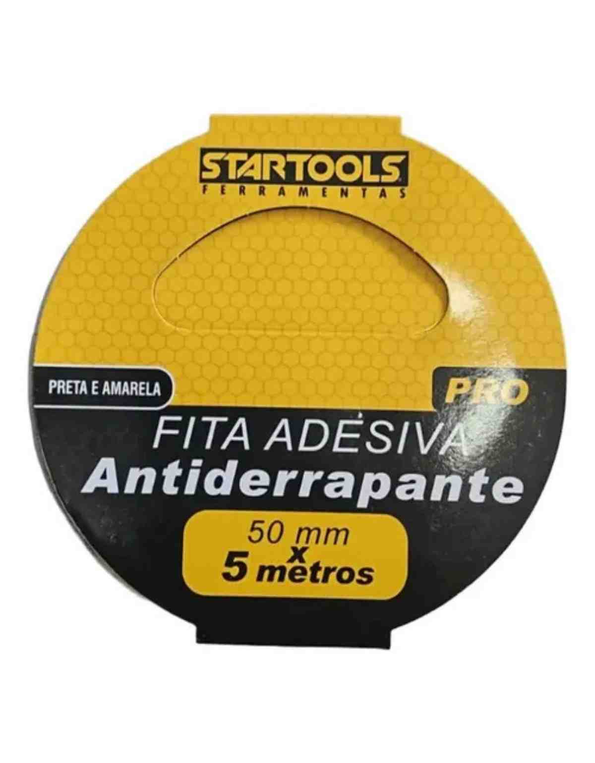 Fita Adesiva Antiderrapante Preta e Amare...