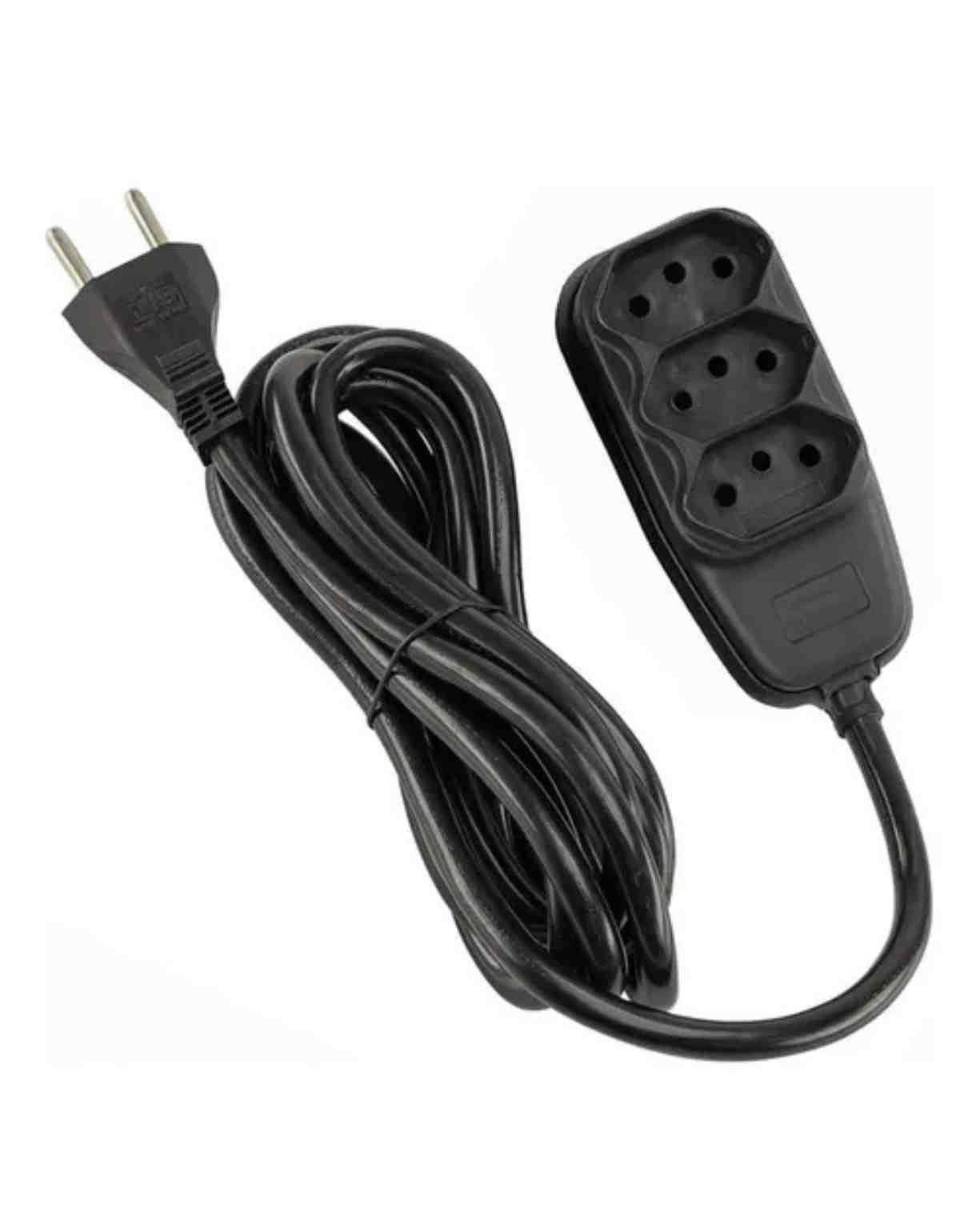 Extensão 5 Tomadas Preto 10m SL7005