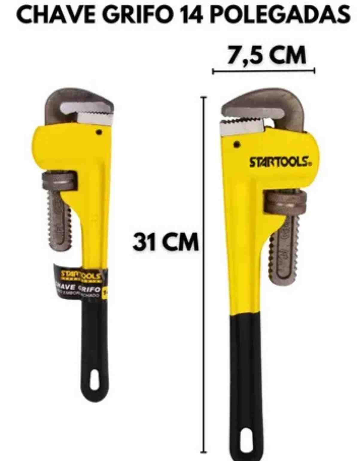Chave Grifo Cabo Emborrachado 14\" Profis...