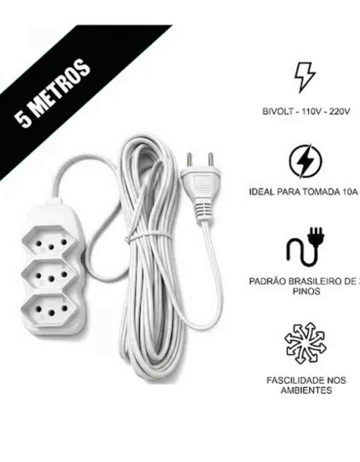 Exp Extensão Pratica Branca 5m 250V