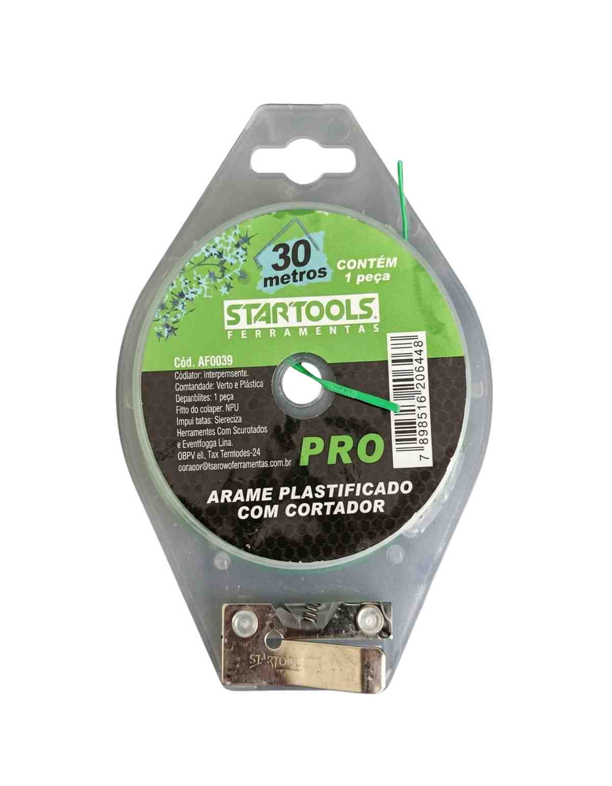 Arame Plastificado Com Cortador 30metros 
