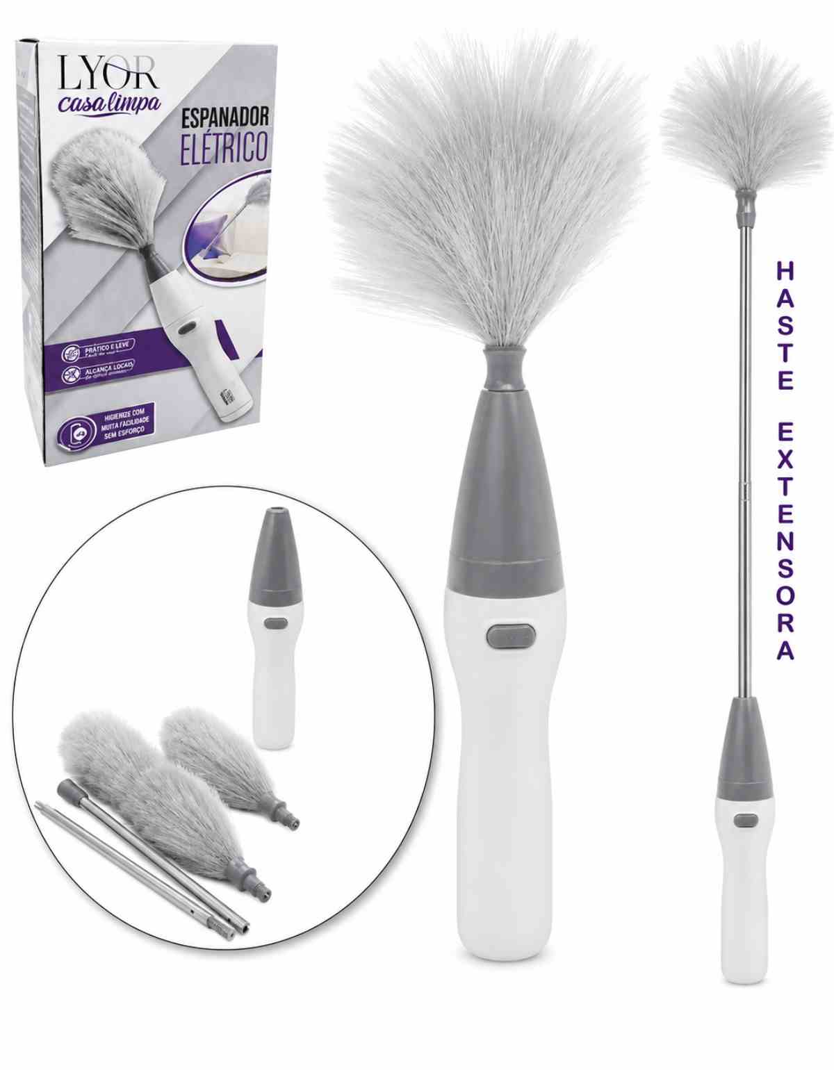 Espanador Elétrico para Pó Ajustável  76cm