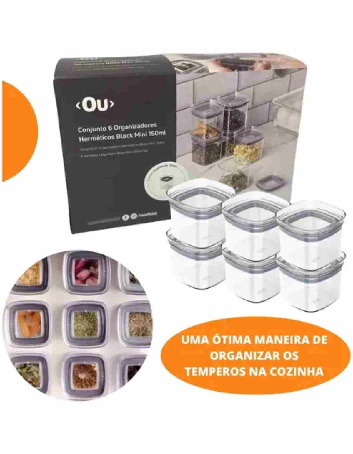 Conjunto 6 Organizadores Herméticos Block...