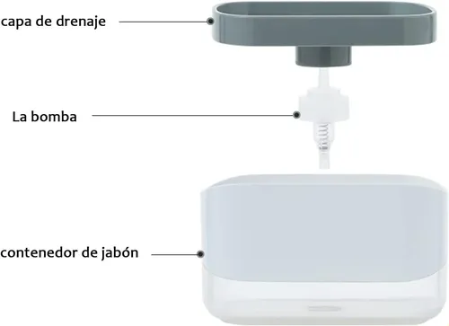 Dispenser  para Sabão e Bucha 