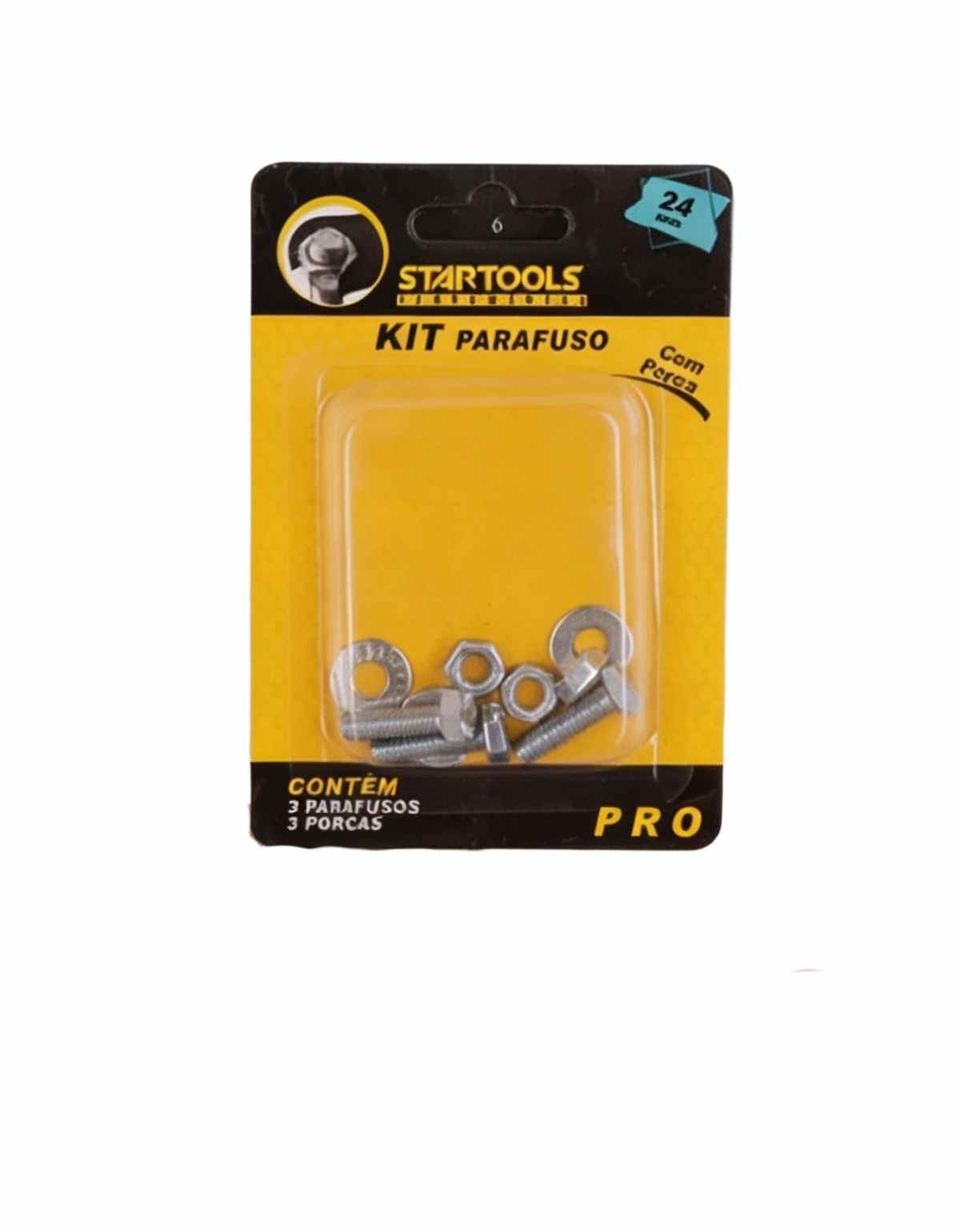  Kit Parafuso Com Porca 24MM